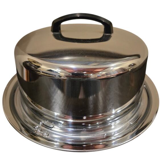 Vintage Everedy Co. Chrome Cake Carrier - Picture 1 of 7